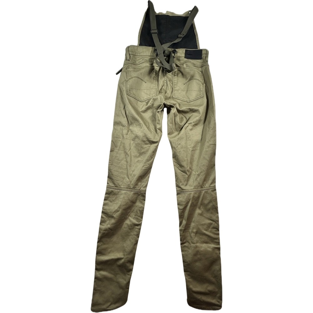 G-Star RAW Worker Radar Dungaree Overalls Womens 28 Army Green NWT $180